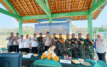 Kodim 0712 Tegal Ikuti Vicon Gerakan Nasional Ketahanan Pangan Jajaran TNI Tahun 2023
