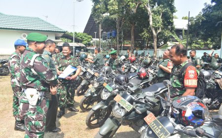 Kendaraan Dinas Kodim 0712 Tegal Di Cek Oleh Tim Har Benglap Slawi
