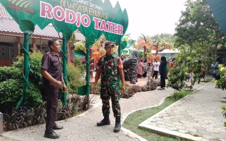 Babinsa Koramil Pangkah Pantau Keamanan Objek Wisata Rodjo Tater Tegal