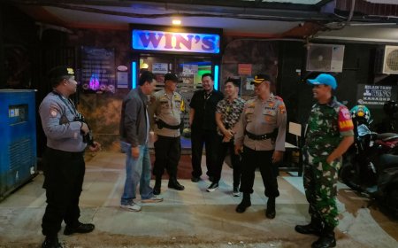 Jaga Kamtibmas, Babinsa Kodim 0712 Tegal Lakukan Patroli Gabungan Ke Tempat Hiburan Malam