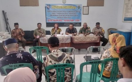 Turunkan Angka Stunting, Danramil Talang Hadiri Musrenbangdes Rembug Stunting