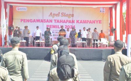 Apel Siaga Pengawasan Tahapan Kampanye Pemilu Tahun 2024 Tingkat Kota Tegal