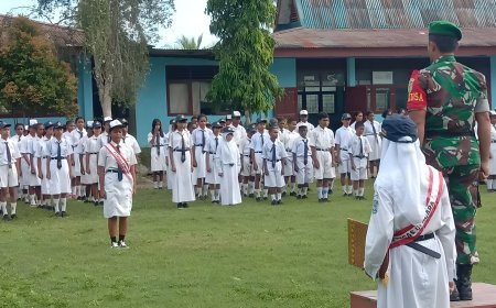 Babinsa Skanto Masuk Sekolah Beri Motivasi Dan Semangat Belajar Siswa