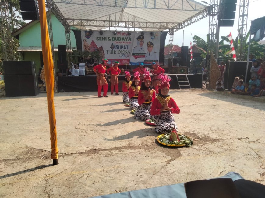 Danramil Suradadi Hadiri Festival Seni Budaya Dalam Rangka Bupati Tilik Desa