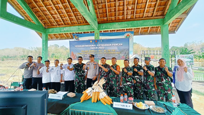 Kodim 0712 Tegal Ikuti Vicon Gerakan Nasional Ketahanan Pangan Jajaran TNI Tahun 2023
