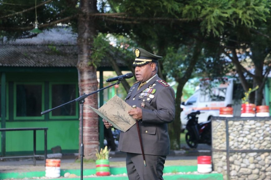 Mengingat Hari Pahlawan 10 November Dandim 1702 Jayawijaya Pimpin Upacara