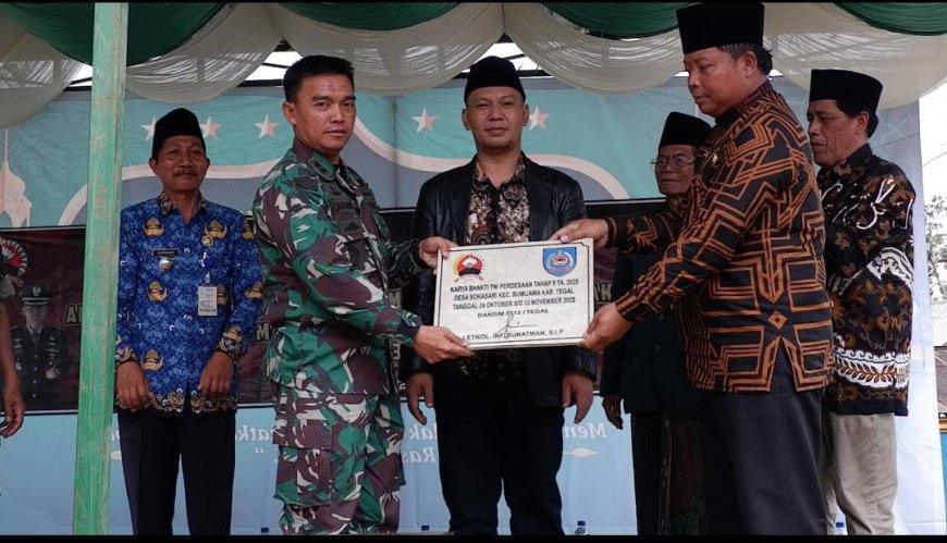Penutupan dan Serah Terima Karya Bakti TNI TA 2023 Kodim 0712 Tegal