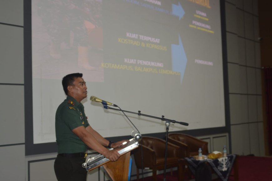 Kodim 0712 Tegal Gelar Pembinaan Antisipasi Balatkom Dan Paham Radikal Serta Netralitas TNI Dalam Pemilu Tahun 2024