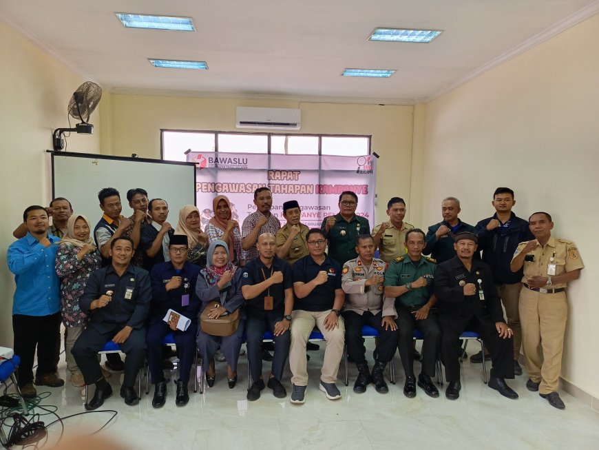 Danramil Tegal Selatan Hadiri Rapat Persiapan Pengawasan Tahapan Kampanye Pemilu 2024