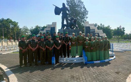 Dandim 0712 Tegal Pimpin Ziarah Rombongan Dalam Rangka Hari Juang TNI – AD Tahun 2023