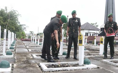 Dandim 0704 Banjarnegara Pimpin Ziarah Rombongan di Taman Makam Pahlawan Sureng Yudha