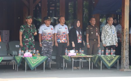 Dandim Tegal Hadiri Apel Kesiapsiagaan Menghadapi Ancaman Bencana Hidrometeorologi Kota Tegal Tahun 2023