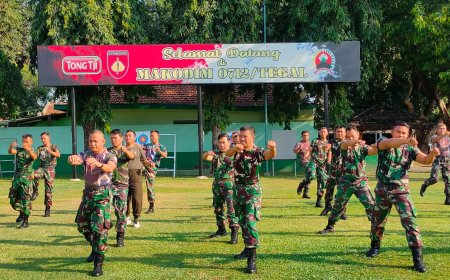 Personil Kodim 0712 Tegal Latihan Bela Diri Taktis