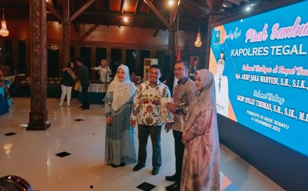 Dandim 0712 Tegal Hadiri Pisah Sambut Kapolres Tegal Kota