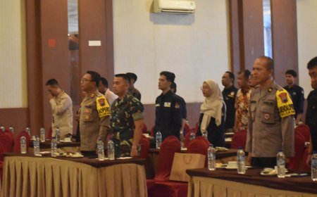 Dandim 0712 Tegal Hadiri Rapat Koordinasi Pendistribusian Logistik Pemilu Tahun 2024