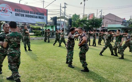 Prajurit Kodim 0712 Tegal Latihan Bela Diri Taktis TNI AD