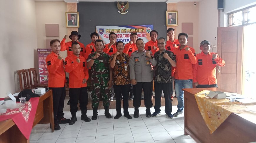 Danramil 19 Bumijawa Hadiri Pelatihan Dan Pengukuhan Relawan Desa Tanggap Bencana (Destana) Desa Muncanglarang Tahun 2023