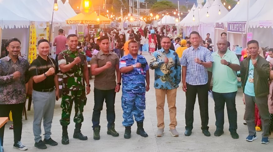 Pembukaan Cycloop Fest Dan Pasar Murah Pabung Jayapura Dampingi Pj Bupati Jayapura