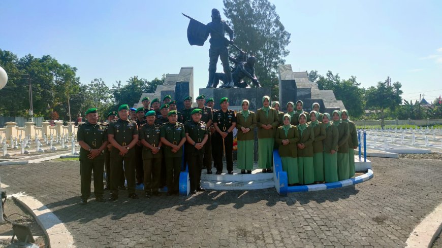 Dandim 0712 Tegal Pimpin Ziarah Rombongan Dalam Rangka Hari Juang TNI – AD Tahun 2023