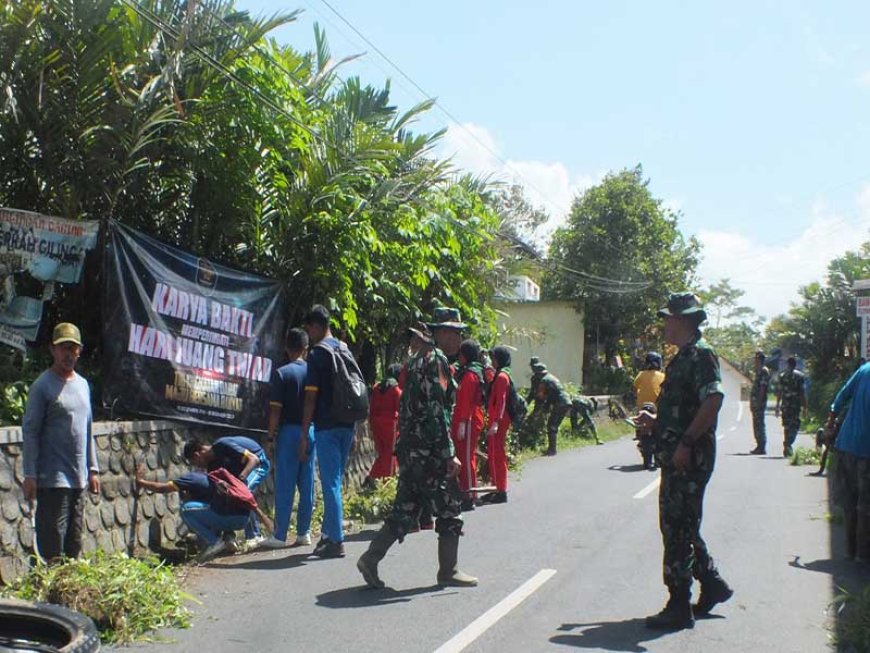 Karya Bakti Kodim 0704 Banjarnegara Memperingati ke 78 Hari Juang TNI AD