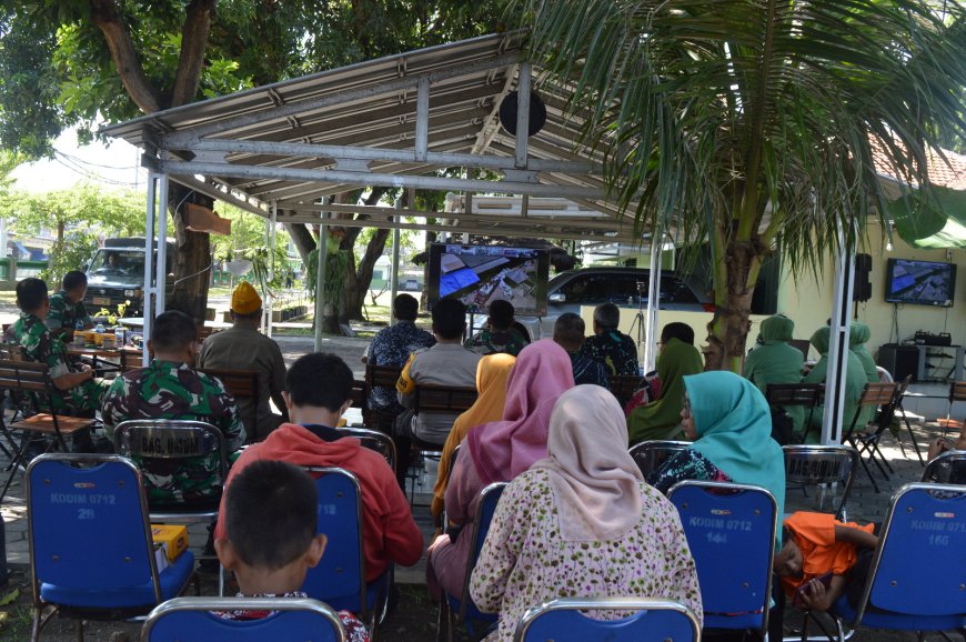 Dalam Rangka Hari Juang TNI AD, Komandan Kodim 0712 Tegal Ikuti Vicon Karya Bakti Penanaman Pohon Bersama Kasad