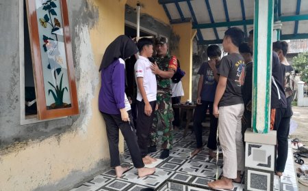 Bersama Mahasiswa KKN Babinsa Karangkobar Dampingi Posyandu Remaja 