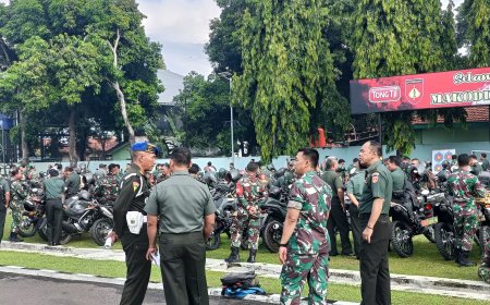 Kodim 0712 Tegal Gelar Pemeriksaan Surat Dan Kelengkapan Kendaraan
