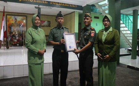 Dandim 0704 Banjarnegara Pimpin Acara Korp Raport Sertijab Danramil Dan Anggota Purna Tugas