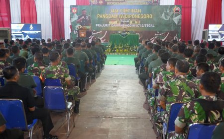 Kunjungan Kerja Pangdam IV Diponegoro Di Kodim 0712 Tegal Korem 071 Wijayakusuma