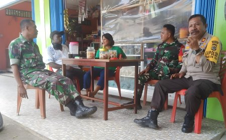 Dengarkan Keluhan Warga, Program Sambang Warga Babinsa Dan Bhabinkamtibmas Unurum Guay