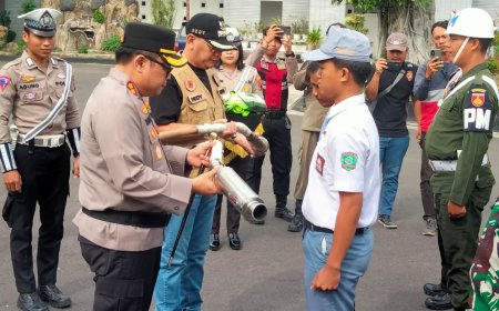 Dandim 0712 Tegal Korem 071 Wijayakusuma Ikuti Apel Deklarasi Jateng Zero Knalpot Brong Di Polres Tegal Kota