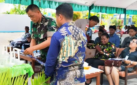 Pabung Keerom Ajak Mitra Pemerintah Daerah Bersinergi Dalam Menegakkan Demokrasi