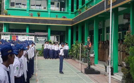 Guru Sebagai Pahlawan Tanpa Tanda Jasa Pesan Babinsa untuk Siswa