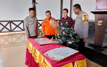 Ikut Tandatangani Pakta ZI Polres Jayapura, Dandim Jayapura : Polri PRESISI