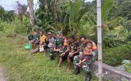 Komitmen Danramil Unurum Guay dan Babinsa dalam Mempertahankan Budaya dan Adat Istiadat