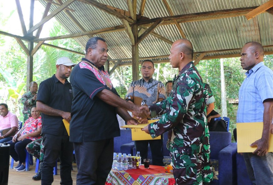Terima Aspirasi Masyarakat Adat Grime Nawa Pasca Peristiwa 1 Januari, Dandim Jayapura Minta Semua Pihak Harus Bersabar