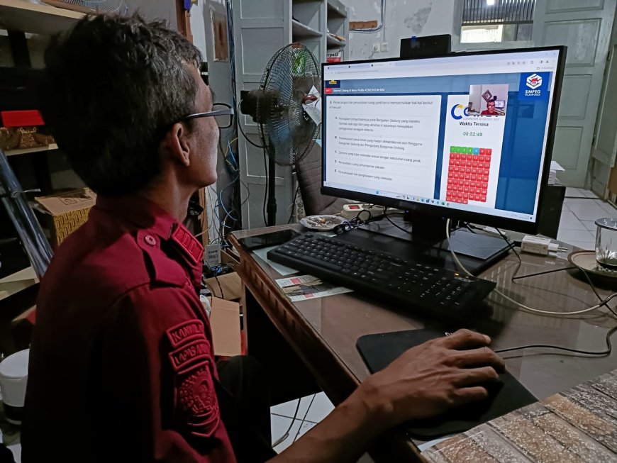 Delapan Orang Pegawai Lapas Ambarawa ikuti Uji Kompetensi