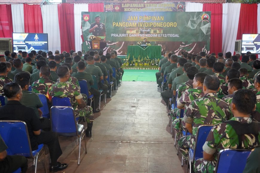Kunjungan Kerja Pangdam IV Diponegoro Di Kodim 0712 Tegal Korem 071 Wijayakusuma