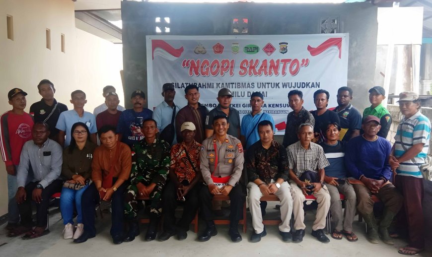 Silahturahmi Kamtibmas NGOPI SKANTO Untuk Mewujudkan Pemilu Damai