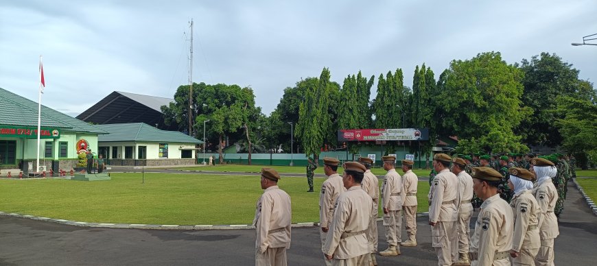 Pupuk Jiwa Nasionalisme Prajurit Dengan Upacara Bendera