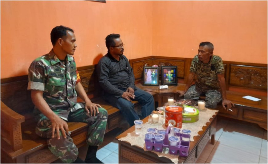 Babinsa Lebaksiu Koramil 0712 Tegal Korem 071 Wijayakusuma Sambangi Warga Yamansari