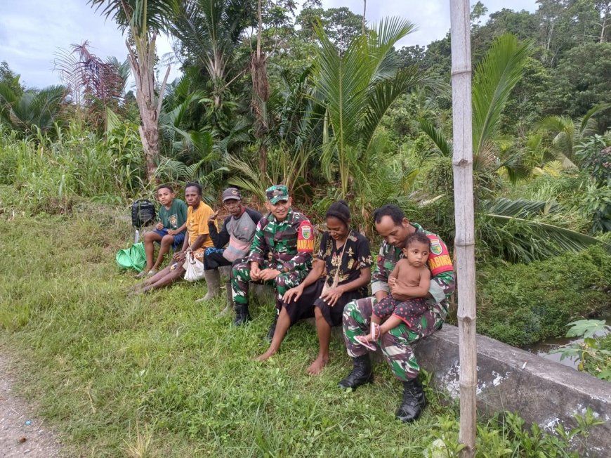 Komitmen Danramil Unurum Guay dan Babinsa dalam Mempertahankan Budaya dan Adat Istiadat