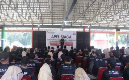 Kasdim 0704/Banjarnegara Hadiri Apel Siaga Pengawasan Pemilu 2024