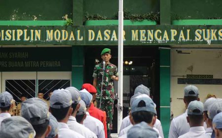 Dandim Menjadi Irup SMKS Panca Bhakti Banjarnegara