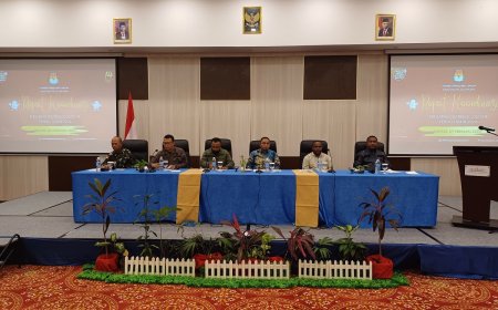 Dandim Jayapura Hadiri Rakor Kesiapan Distribusi Logistik KPU Kabupaten Jayapura