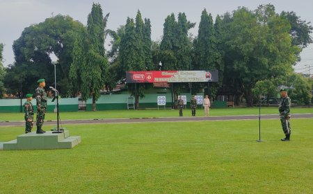 Pimpin Upacara Bendera, Kasdim 0712 Tegal Bacakan Amanat Kasad