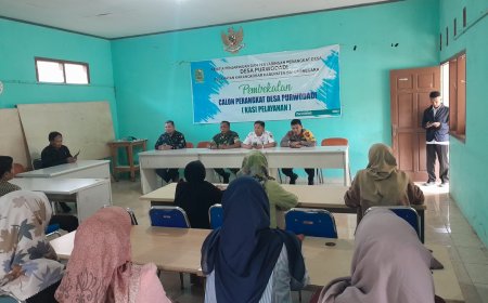 Danramil 04 Karangkobar Hadiri Pembekalan Calon Perangkat Desa