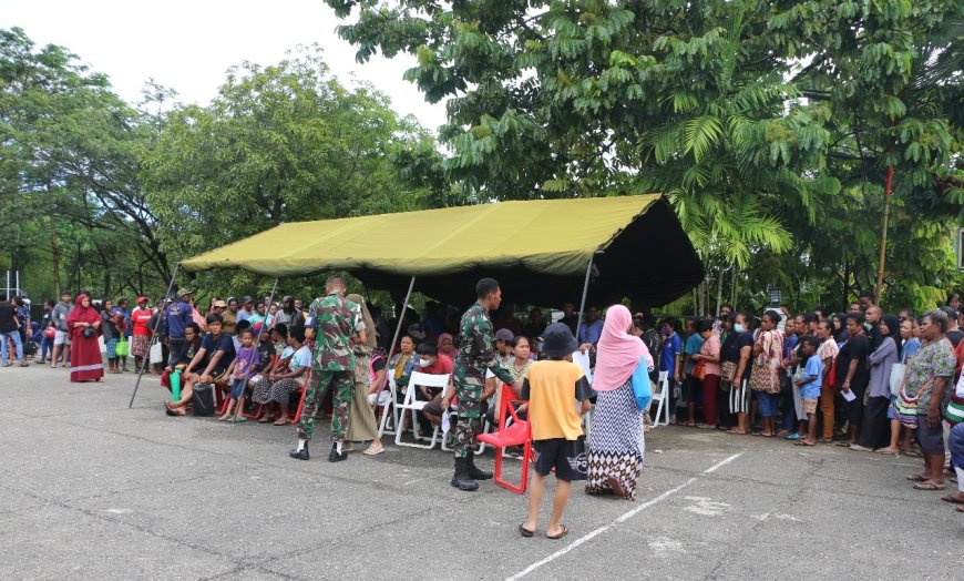 Pastikan Aman dan Tepat Sasaran, Kodim Jayapura Salurkan Bansos PKH Tahap I