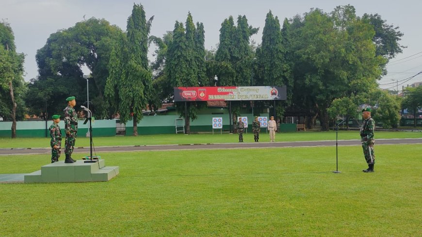 Pimpin Upacara Bendera, Kasdim 0712 Tegal Bacakan Amanat Kasad