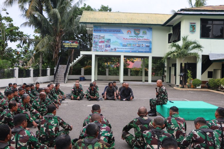 Jam Komandan Dandim Jayapura Beri Apresiasi Bagi Prajurit dan PNS dalam Mensukseskan Pemilu 2024